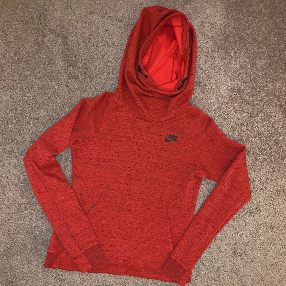 Red Nike hoodie in great condition!